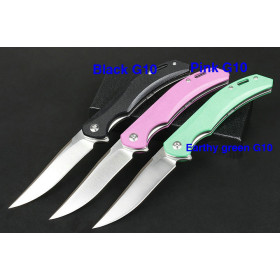 Axis Ball Bearing Self Defense New Design Steel Blade EDC Folding Pocket Knife G10 Handle Tactical Hunting Knife UD406583